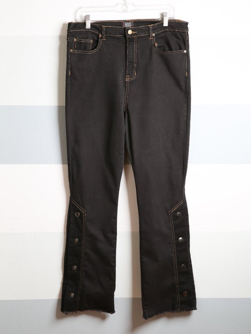 BDG Urban Outfitters Celina High-Rise Snap-Button Flare Jeans